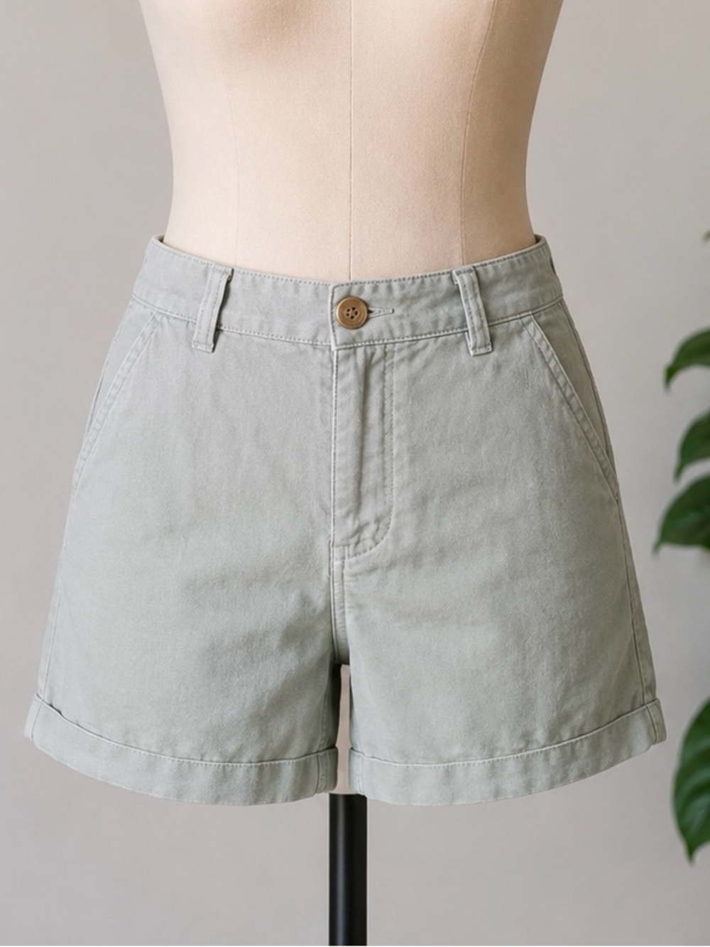 LOFT Olive Green Utility Shorts
